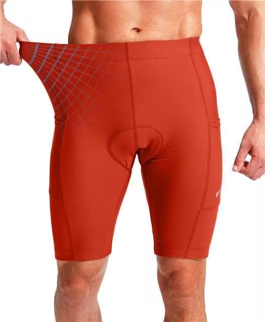 Bikewa Men's Bike Shorts 3D Padded Cycling Road Biking Mountain Riding Biker Bicycle UPF 50+ Cycle Shorts Zipper Pockets - Image 3
