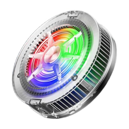 Enfriador para Móviles - Enfriador Magnético para Teléfonos Móviles - Ventilador USB RGB para...