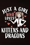  Movie Critics Journal - Just A Girl Who Loves Kittens And Dragons Gift Cat Family: Journal to Rate and Review Your Favorite Movies, Movie Review Log ... Movie Buffs, Movie Rating Book,Daily Journal