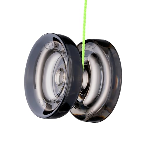 Image of MAGICYOYO Pack of 3 Responsive Yoyos for Kids Beginners, K2 (Crystal YoYo with 3 Yo Yo Gloves, 3 Yo-yo Bags, 18 Yoyo Strings Green+ Black+ Purple Pink)