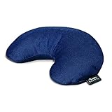 Bucky Minnie, Travel Neck Pillow, All Natural Millet Hull Filling, Removable Cover, Adjustable Filling - Navy