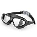 EveShine Premium Big Frame Competition Swim Goggles with Free Protective Case Pro Clear Lens & Wide-Vision Swimming Goggles with UV and Anti Fog Protection for Adult Youth Men Women