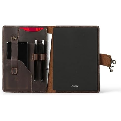 LONDO Genuine Leather Portfolio with Notepad Cover