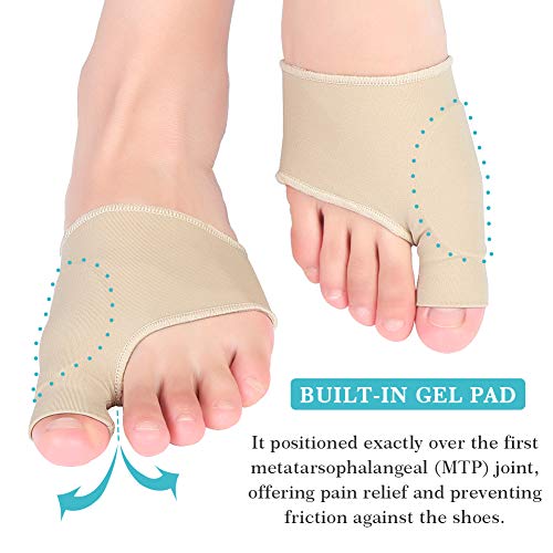 Yosoo Health Gear Orthèse Hallux Valgus, Protecteur et Séparateur de Gros Orteil, Correcteurs D'Orteils pour hallux Valgus, Hammer Toe, Bunion, Soulagement de Douleur - 1 Paire