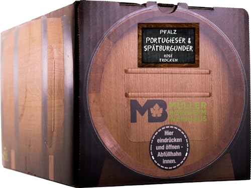 Weinhaus Müller Bornheim Portugieser Rosé Trocken Bag in Box 5L Pfalz