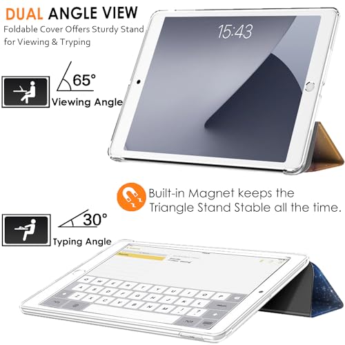 Image of DuraSafe Cases for Old Model iPad 2nd Gen 9.7 inch 2011 TPU Cover A1395 A1396 A1397 MC769HN /A MC770HN /A MC954HN /A MC960HN /A MC979HN /A MC980HN /A MC989HN /A MC916HN /A MC981HN /A MC957HN /A Printed Paris Night