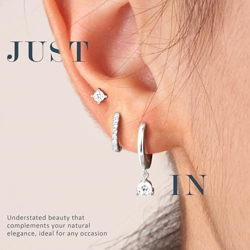 60% Off Turandoss 14K Gold Plated Hoop Earrings Set for Women