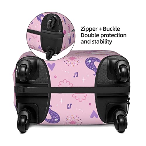 Highly Elastic Spandex Suitcase Cover Luggage Cover Protector Small Fits 18 to 21 Inch Girly Cute Unicorns Rainbows Clouds & Stars Prints4
