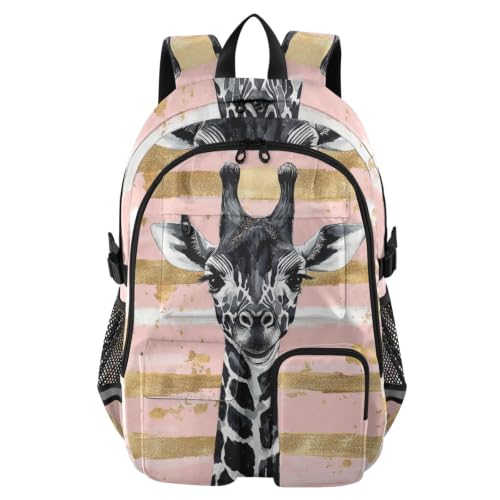 Mochila de viaje grande de jirafa acuarela: soluciona tu falta de espacio