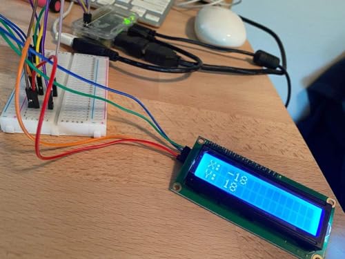 Image of 16x2 LCD Display with Pre-Soldered I2C Module | Plug-and-Play for UNO, Pi, and Microcontroller Projects