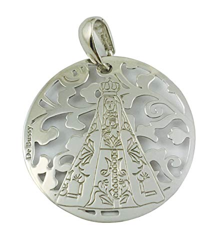 Médaille Vierge de Notre-Dame de Begoña en argent sterling 925 d'exception