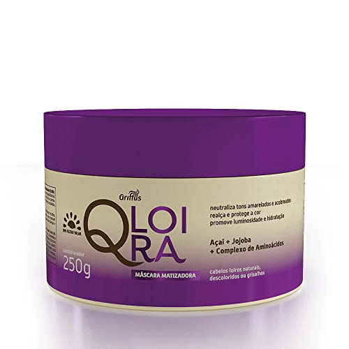 QLoira Máscara Matizadora, Griffus Cosméticos, Multicor, 250 g