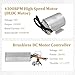 48V 2000W Brushless DC Motor Complete Kit with 40A 18 Mosfet Controller, 4300-4900RPM High Speed Brushless DC Motor Kits with 3-Speed Throttle & Pedal for Scooter Bicycle Motorcycle go Cart