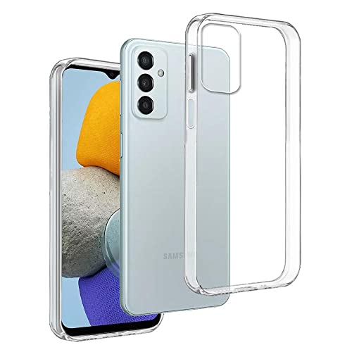 REY Funda Carcasa Gel Transparente para Samsung Galaxy M23 5G   Samsung Galaxy M13 4G   Samsung Galaxy F23 5G, Ultra Fina 0,33mm, Silicona TPU de Alta Resistencia y Flexibilidad