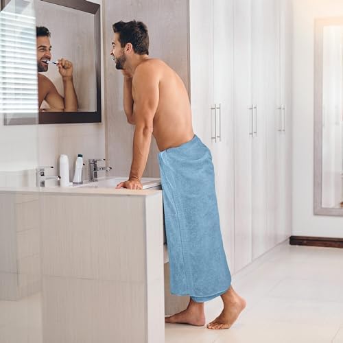 Utopia Towels - Luxurious Jumbo Bath Sheet 2 Piece - 600 GSM 100% Ring Spun Cotton Highly Absorbent and Quick Dry Extra Large Bath Towel - Super Soft Hotel Quality Towel (35 x 70 Inches, Sky Blue)