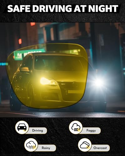 Xfeel Night Driving Glasses for Men Women Anti Glare Night Vision Glasses with Polarized Yellow Lens for Night3