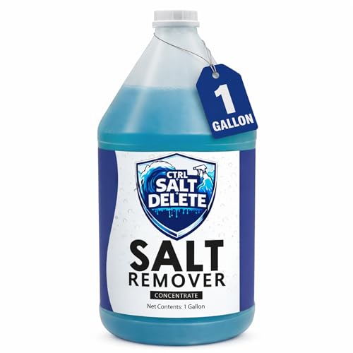 CTRL+SALT+DELETE Marine Salt Remover, Boat Cleaner & Engine Flush Concentrate, 1 Gallon, Removes Salt from Boats, Trailers, Vehicles, Fishing Equipment, Dive Gear, and More