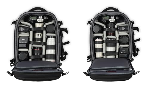 Image of MOBIUS Kingmaker Pro 42 DSLR Camera Backpack | Fits 1-2 Cameras + 5-6 Lenses | 17 inch Laptop | TSA Lock |Rain Cover | SD Card Pouch | Trolley Sleeve | Pro Photography Bag