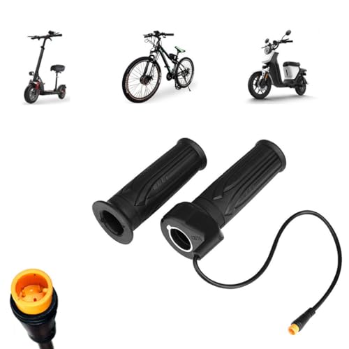 Universal E-Bike Twist Throttle Grip - 22.2mm Waterproof Handlebar Speed Controller for Electric Bicycle, Scooter, Motorcycle (12V-72V Compatible)