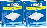 Urgo - Sterile Gaskompressen – Absorption – Box mit 10 Beuteln mit je 2 Kompressen – 7,5 cm x...
