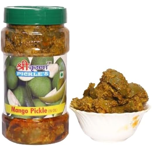 Shri Krishna Mango Pickle 500g - Spicy & Sundried