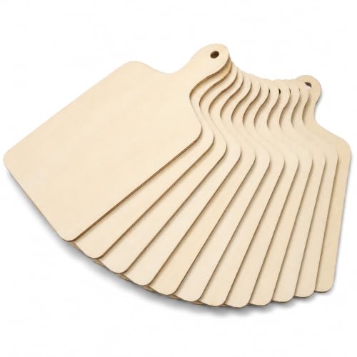 Tabla de cortar mini de madera con mango, pack 12 unidades miniatura 1