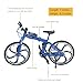 Ailejia Finger Racing Bicycle Mountain Bike Cake Topper Mini Dirt Bike Bicycle Model Cool Boy Toy (Blue)