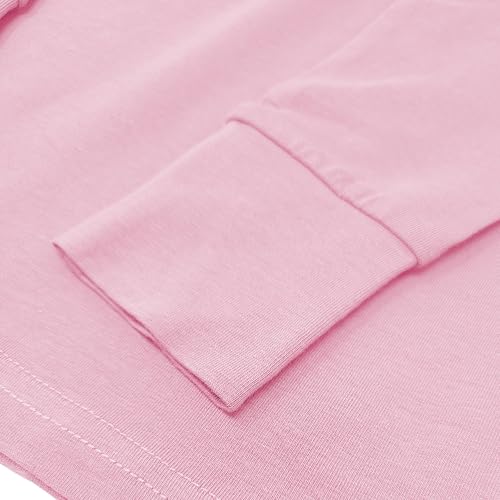 Girls Long Sleeve Performance Tops | All Season Natural Cotton Stretch Color T Shirts | Multi Packs Colors4