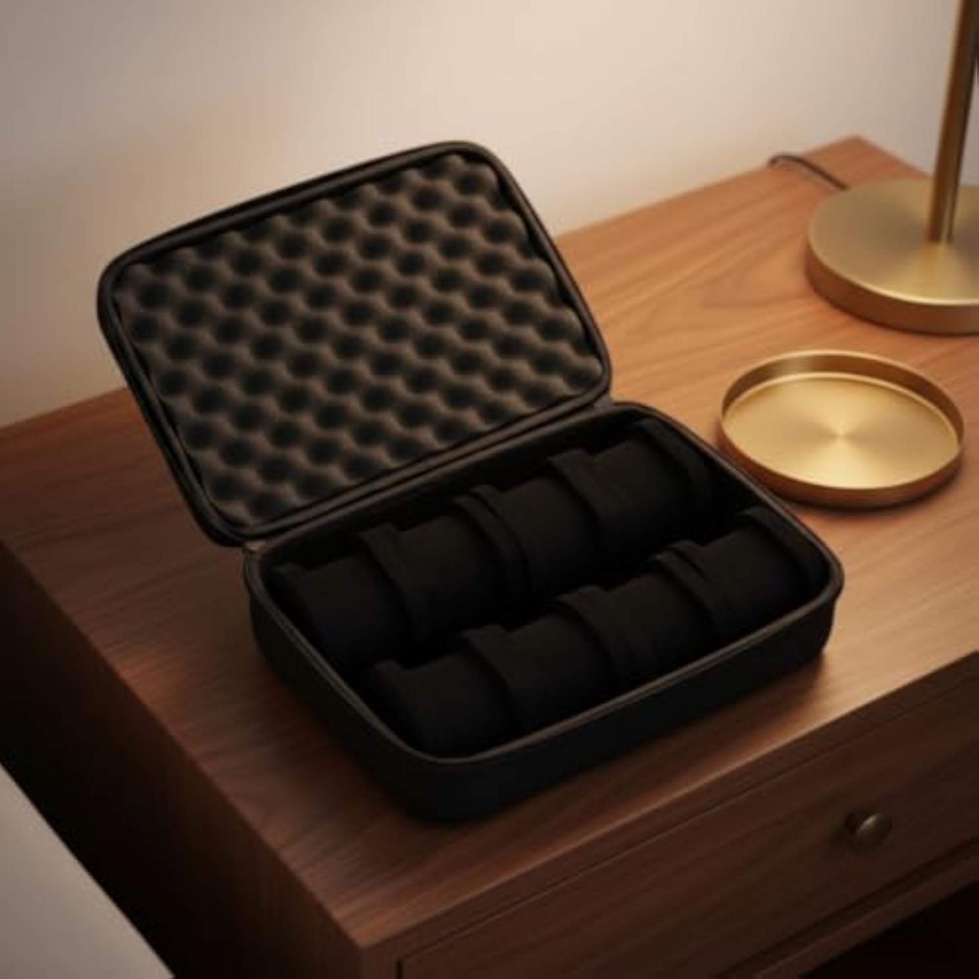 8-Slot Zippered Watch Case