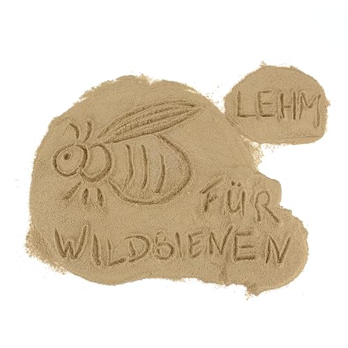 aktiongruen Lehmpulver zum Schließen & Einkleben von Niströhren /zum Basteln Bauen /Baumaterial für Wildbienen 300 - 2000 gramm Braun
