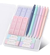 SKYDUE Cute Mechanical Pencils Set with Case, 6PCS 0.5mm &amp; 0.7mm Mechanical Pencils, 360PCS HB Le...