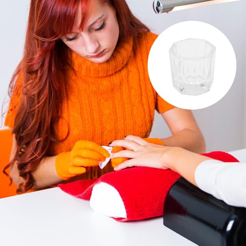 Set de 3 vasos para líquido de arte de uñas miniatura 7
