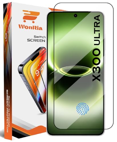 Image of WonRia Pack 1 - Tempered Glass for Vivo X300 Ultra 5G [1 Month Warranty] Edges to Edge 9H Hardness Screen Glass Protector with Easy Installation kit