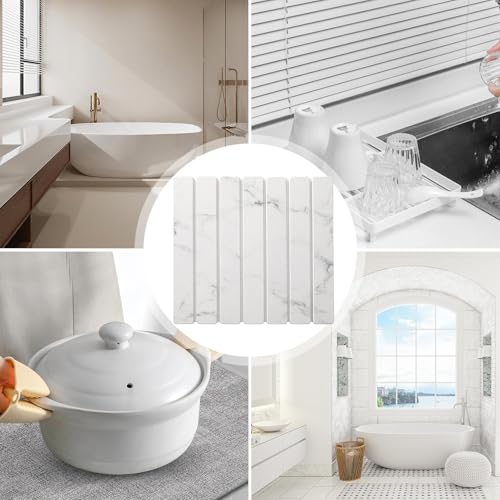 Almohadilla absorbente de diatomeas para eliminar la humedad en duchas y lavabos 5