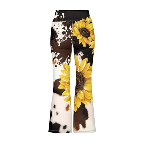 Dolyues Flared Leggings for Girls Kids Bootcut Pants Elastic Flared Yoga Pants for 5-14 Years3