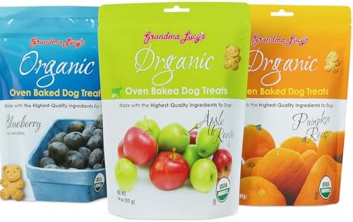 Grandma Lucy’s Organic Dog Treats Variety Pack – Pumpkin, Apple & Blueberry (3 x 14 oz) | Human-Grade, All-Natural, Oven-Baked, GMO-Free, Healthy Crunchy Dog Snacks for Training & Daily Rewards image 5