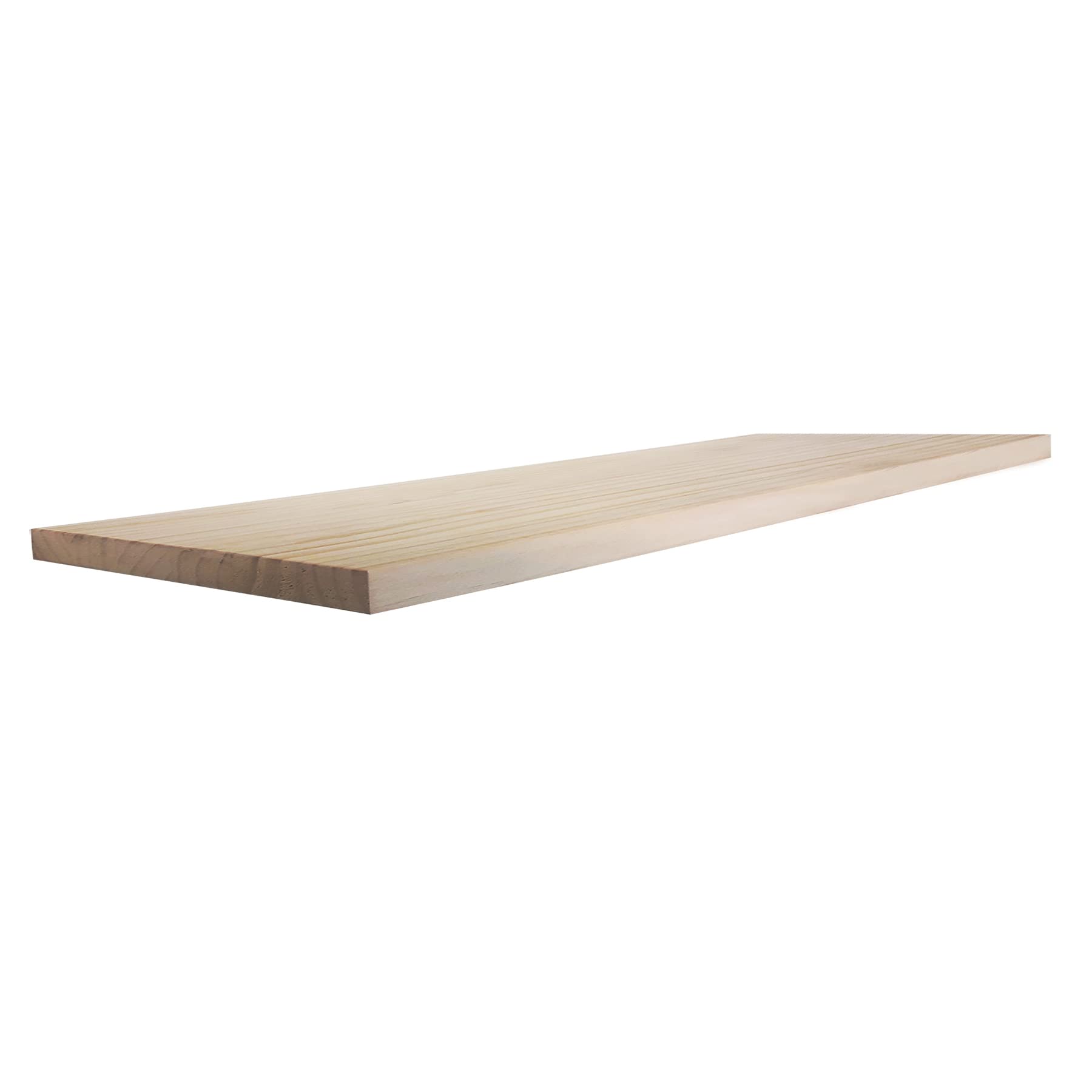 Henor Wandregal Holzwandregal 120 x 15 x 3 cm. horizontal verstellbar. Vertikal und Neigung. Bis 30 kg. Kiefernholz Natur