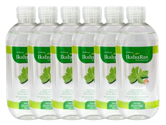 Sponsored Ad - WellBeing IkshuRas - Stevia Sweetener (400 Ml 6 Units)