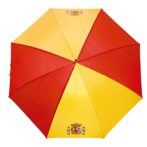 Paraguas Bandera de España. Mango Tipo Golf Manual. Antiventisca, el Paraguas no se rompa en Caso...