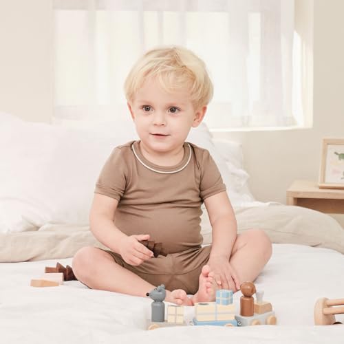 Image of pureborn Baby Pajamas Set Toddler Snug Fit Cotton Sleepwear 2pcs 12M-7Y