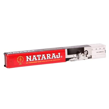 Natraj Transparent Scale - 30 cms