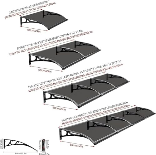 Auvent de porte solution durable pour terrasses et balcons