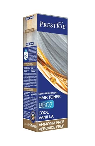 Vips Prestige | Tinte Pelo Semi Permanente y Toner Baño de Color Vanilla Fresca 07 | tinte sin Amoniaco y Peróxido | Con Aceite de Oliva, de Macadamia y Aceite de Ricino | Cuida, hidrata y da brillo