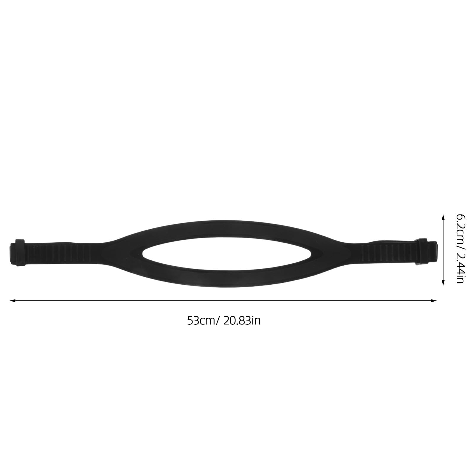 2 cinturini di ricambio per maschera subacquea - Cinturino in silicone per maschera da sub - Fascia per la testa per attrezzatura da snorkeling e per uomo e donna