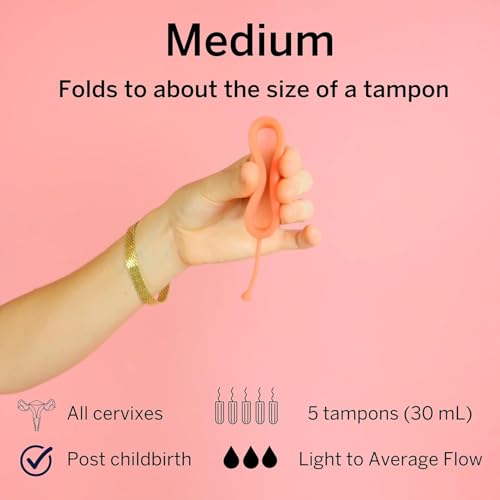 Image of Pixie Menstrual Disc for Feminine Care - Ranked 1 for Best Tampon Alternative Period Disc - 100% Medical-Grade Silicone - Removes Like a Tampon - Wear 12 Hours - Capacity of 5 Tampons (Plum, Medium)