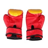 Toddmomy Guantes de Boxeo para PU con Patrón de Guantes de Entrenamiento Resistentes y Transpirables para Taekwondo Kickboxing Incluye Manoplas Ajustables para Artes Color Color Aleatorio