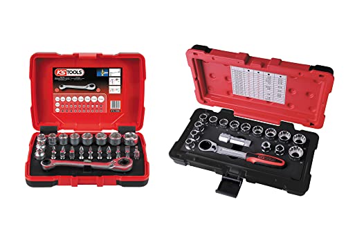 KS Tools - 922.0648 - Lot de coffret de douilles traversantes - 1/4
