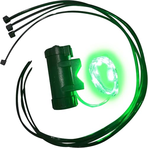 ECOTRIC Wheel Lights Bright Bike Tire Spoke Light 78 inches with USB Battery - A Wonderful Gift for Children and Adults (Green Style)