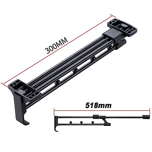 Barre de penderie extensible pour armoire étroite manquant de profondeur
