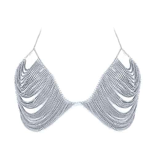 YWCUTE Women's Sexy Body Chain Multi layer Chest Chain Fashion Bra Chain Accessories Gift Body Jewelry